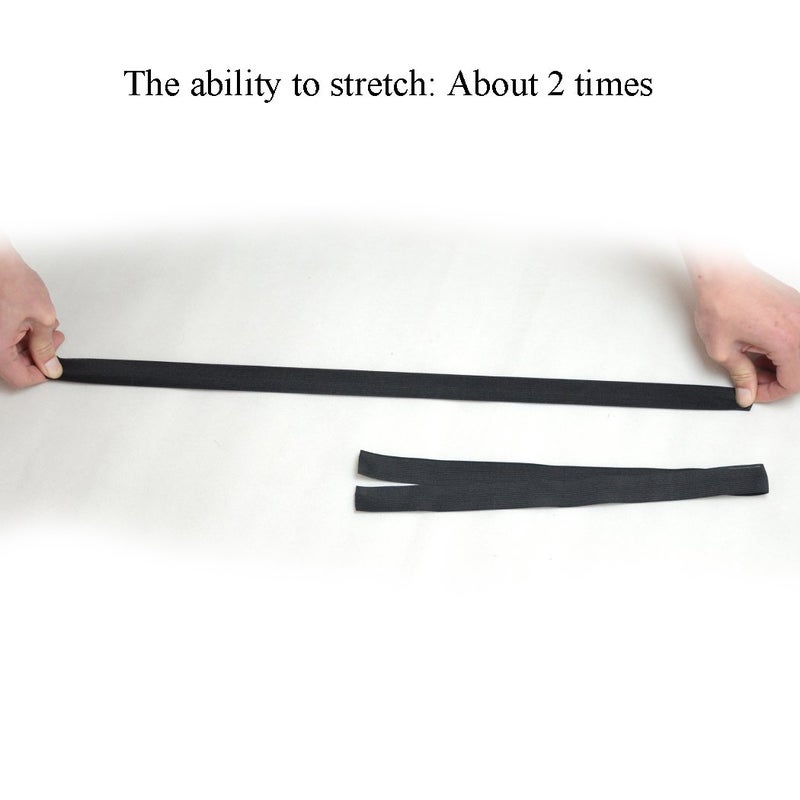 Luwigs Black Elastic Bands Wig Accessories for Making Wigs/Lace Frontal/Lace Closure 2.5cm Width 6pcs (Elastic Band, 6pcs) - Image 4